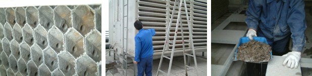 確定清洗前填料工況